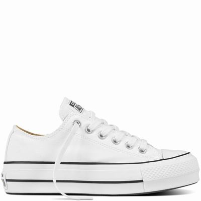 Férfi Converse Chuck Taylor All Star Platform Canvas Platform Cipő CO6350479 Fehér/Fekete